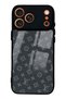 iPhone 17 Pro Gray Lv Design Glossy Phone Case