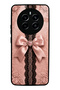 Realme 12 Pro Plus Glossy Phone Case with Pink Lace Bow Design