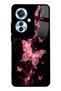 Oppo Reno 11F Pink Galaxy Butterfly Design Glossy Phone Case