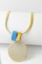 Gold Color Chain with Ayetel Kürsi & Vav Letter Written 60 cm Italian Chain Stainless Steel Necklace - 2