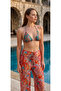 Women's Colorful Patterned Tulle Beach Pants Pareo - 3