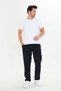 Men's Large Size Stretchfit Flexible Sweatpants Black 2660B