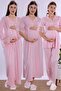 Prenatal and Postnatal Maternity Set with Breastfeeding Features, 4 Pieces Effortt - Pink