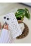 3D Embossed White Paint Patterned Shiny Silicone Case Compatible with iPhone 13 - 14 and 15 - 4