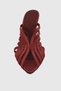 Carter Red Satin Ankle Strap Pointed Toe Women's Heeled Shoes - 5