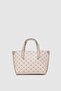 Oregon Jacquard Hand and Shoulder Crossbody Bag Cream