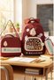 Rlx-1815 Set of 3 Children's Primary School Bag with Pen Holder and Lunch Bag Backpack Bordo - 2