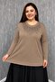 Women's Stoned Embroidered Mother Blouse 008