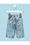 Infant Girls Blue Embellished Wideleg Jeans - 4