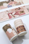 Vintage Collage Pattern Washi Tape 2 Meters for Bullet Journal and Scrapbook - 5