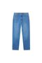 Men Straight Stretch Denim Indigo Jeans - 3