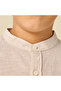 Mandarin Neck Long Sleeves Shirt and Shorts Set with Stripes - 7