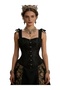 Victorian Vintage Gothic Corset Bustier - Corset with Adjustable Back and Arm Straps