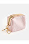 Girls Pink Quilted Coin Pouch - 3
