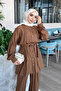 Camel Tunic Trouser Suit - 3