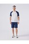 6Sm5013-Of Men's T-Shirt - Off-White/Navy Blue - 6