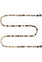 Badia Unisex Eyewear Chain, Beaded Eyewear Chain, with Coconut Wood, Hematite & Onyx, Handmade Adjustable Jewelry