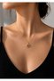 Night Star Rotating Tip Evil Eye Steel Necklace (Gold Color) - 3