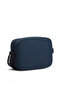 Women's Logo Printed Navy Blue Bag with Adjustable Shoulder Strap and Logo Label - 5