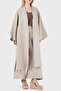 100% Linen Brode Embroidered Kimono Kimono 69912196 - 3