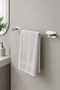 Stainless Steel Adhesive Bathroom Accessory Set-Towel Holder - Toilet Paper Holder - Robe Hanger - 4