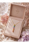 Prisma Colorful Stone Y Necklace (Gold Color) - 3
