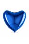 Dark Blue Heart Foil Balloon 18 Inch Birthday Party Ornament Decoration Balloon with Helium - 3
