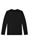 Modal V-Neck Long Sleeve Men's T-Shirt Black - 2