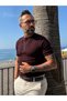 Men's Old Money Ribbed Textured Premium Knitwear T-Shirt - 4