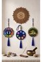 Meditation & Yoga Themed Wall Ornament 1-Piece Spiritual Energy, Chakra Opener, Feng Shui Home, Room, Office ~ Handmade Gift Decor - 3
