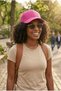 Pink - Black Premium Quality Set of 2 Unisex Micro Fabric Hats - Adjustable Velcro Sports Cap Women's Men's Hat Couple Combination - 2