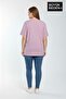 تي شيرت نسائي أساسي مقاس كبير - تي شيرت قطني سادة 3XL-6XL SPR26BTSK510 - 4