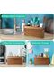 Acacia Wood Utensil Holder For Countertop, Large 3-Compartment Cooking Tool Organizer With Removable Divider, Rustic Style For Kitchen Décor - 4