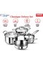Classic Deluxe Stainless Steel Cookware Combo Set (4 Pieces) - 6