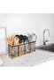 Extra Large Kitchen Utensil Holder with 4 Compartments, Flatware & Utensil Storage Matte Black Metal holder - 7