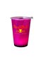 LED Light-Up Tumbler with Lid - Pink - 2