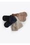 Organic Basic 3-Piece Towel Socks Brown - 8