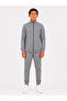 Boy's Cotton Stand Collar Tracksuit Set 26104 - Anthracite Melange
