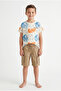 Boys Cotton Cargo Bermuda, 13-14Y