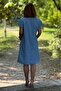 Light Blue Tencel 100% Cotton Dress - 4
