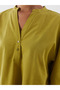 Green Crochet Collar Oversize Women's Blouse - 3