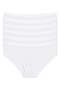 Yildiz 100% Cotton 6-Pack Striped Bato Panties Set - High Waist Ribbed Stretch Panties - 3