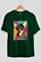For Dog Lovers 37 Front Dog Printed Green Oversize T-Shirt 100% Cotton Unisex Dog Lover Premium Design