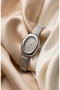 Classic Women's Steel Watch Silver Color Oval Case Vintage Old Money Luxury Classic Elegant Stylish Women's Wristwatch 2026 - 2