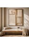 Castera Dimensional Canvas Framed Wall Art 82.5x102.5cm - Brown
