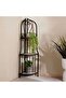 York 3 Tier Corner Planter Stand 30x30x110cm - Natural