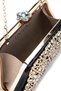 Women's Faux Leather Black Evening Dress Bag - 4