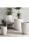 Novato Polyresin Planter57x57x67cm - Cream - 4