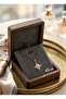 316L Steel Chain Silver Color Polar Star Model Zircon Stone Necklace - 4