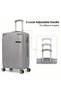 4 Piece ABS Luggage Set 13/20/24/28 Inch Includes Cosmetic Bag, Hard Shell Suitcase with TSA Lock & 360° Spinner Wheels, Lightweight Travel Set for Women Men - 3